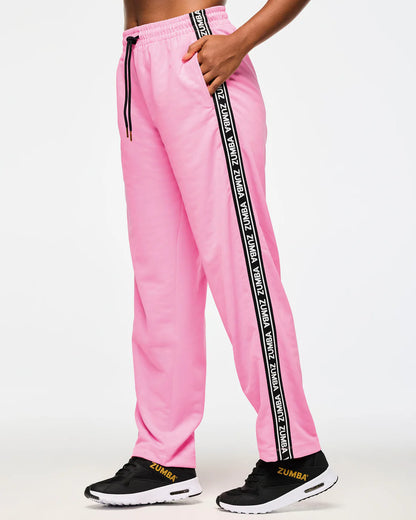Victory Straight Leg Track Pants With Side Trim