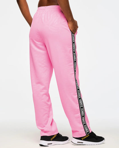 Victory Straight Leg Track Pants With Side Trim
