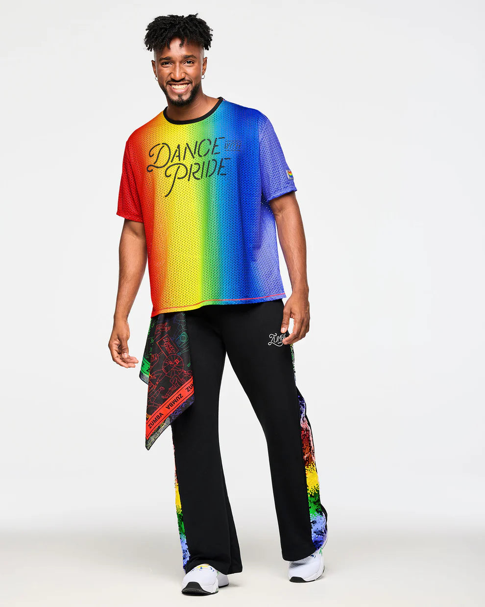 Zumba Wide Leg Sweatpants With Sequin Panels