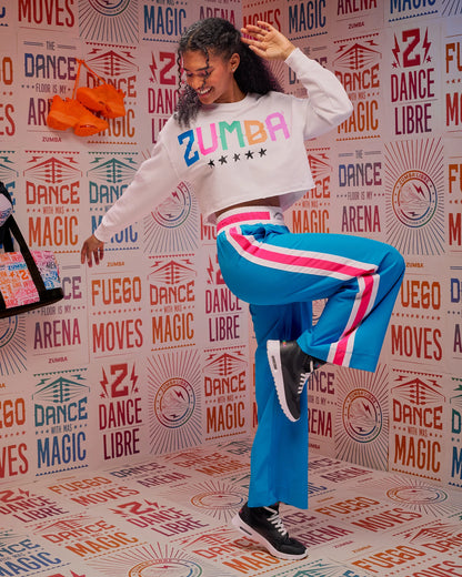Zumba Libre Long Sleeve Boxy Crop Top