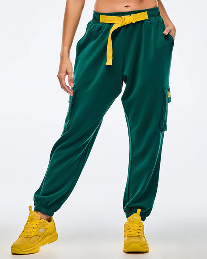 Apres Zumba Modal Slouch Cargo Pants With Belt