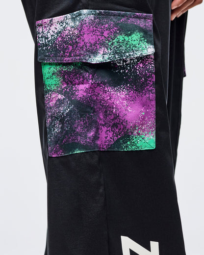 Apres Zumba Wide Leg Woven Cargo Pants