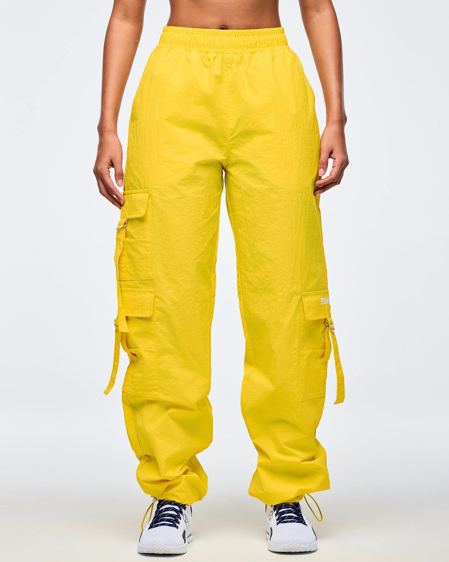 Apres Zumba High Rise Cargo Pants With Tassels