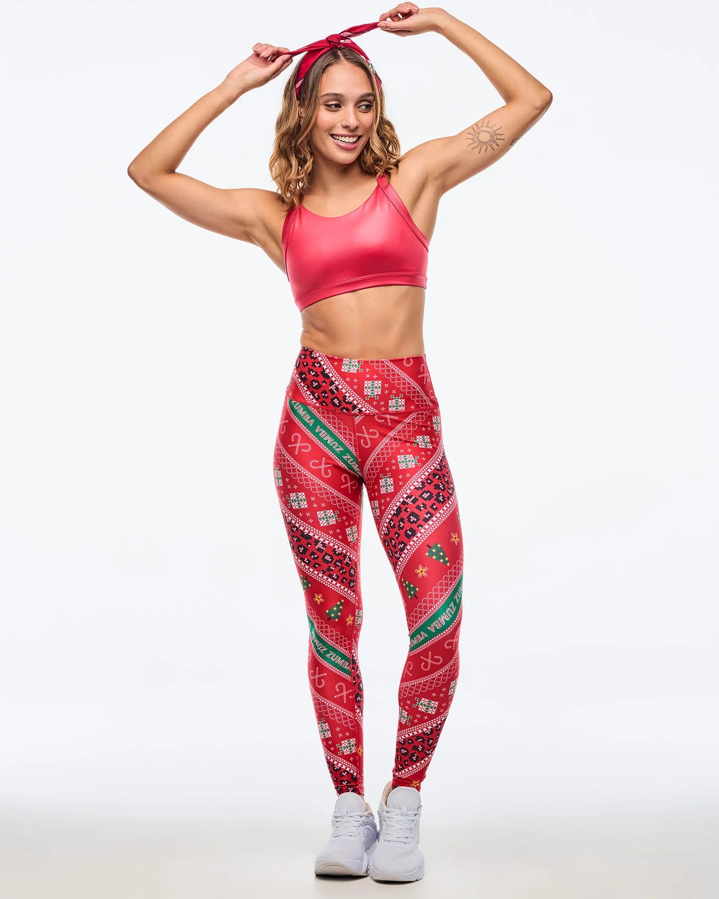 Zumba Holiday High Waisted Ankle Leggings