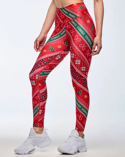 Zumba Holiday High Waisted Ankle Leggings