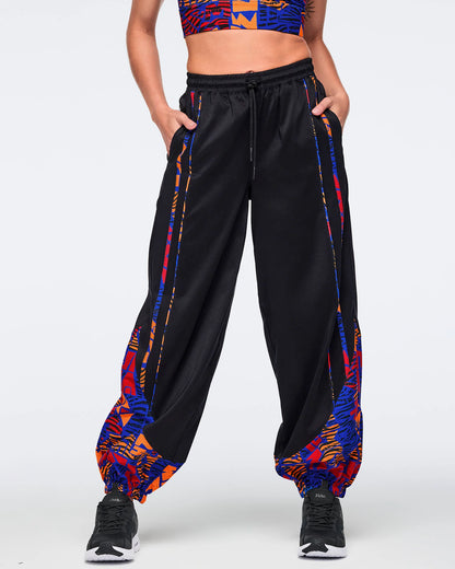 Wildbeat Woven Slouch Pants With Piping