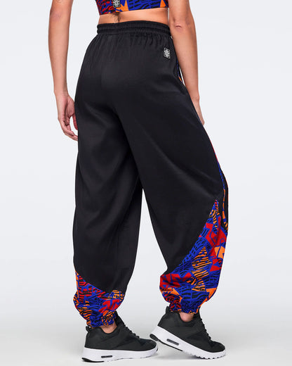 Wildbeat Woven Slouch Pants With Piping