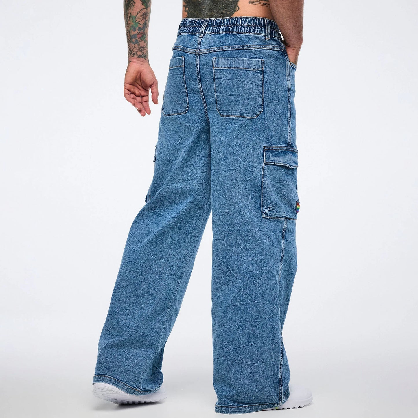 Pride Baggy Denim Cargo Pants