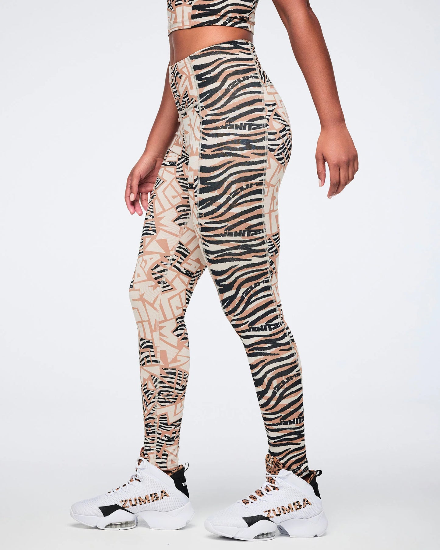 Wildbeat Z-Lift High Waisted Ankle Leggings With Side Panel