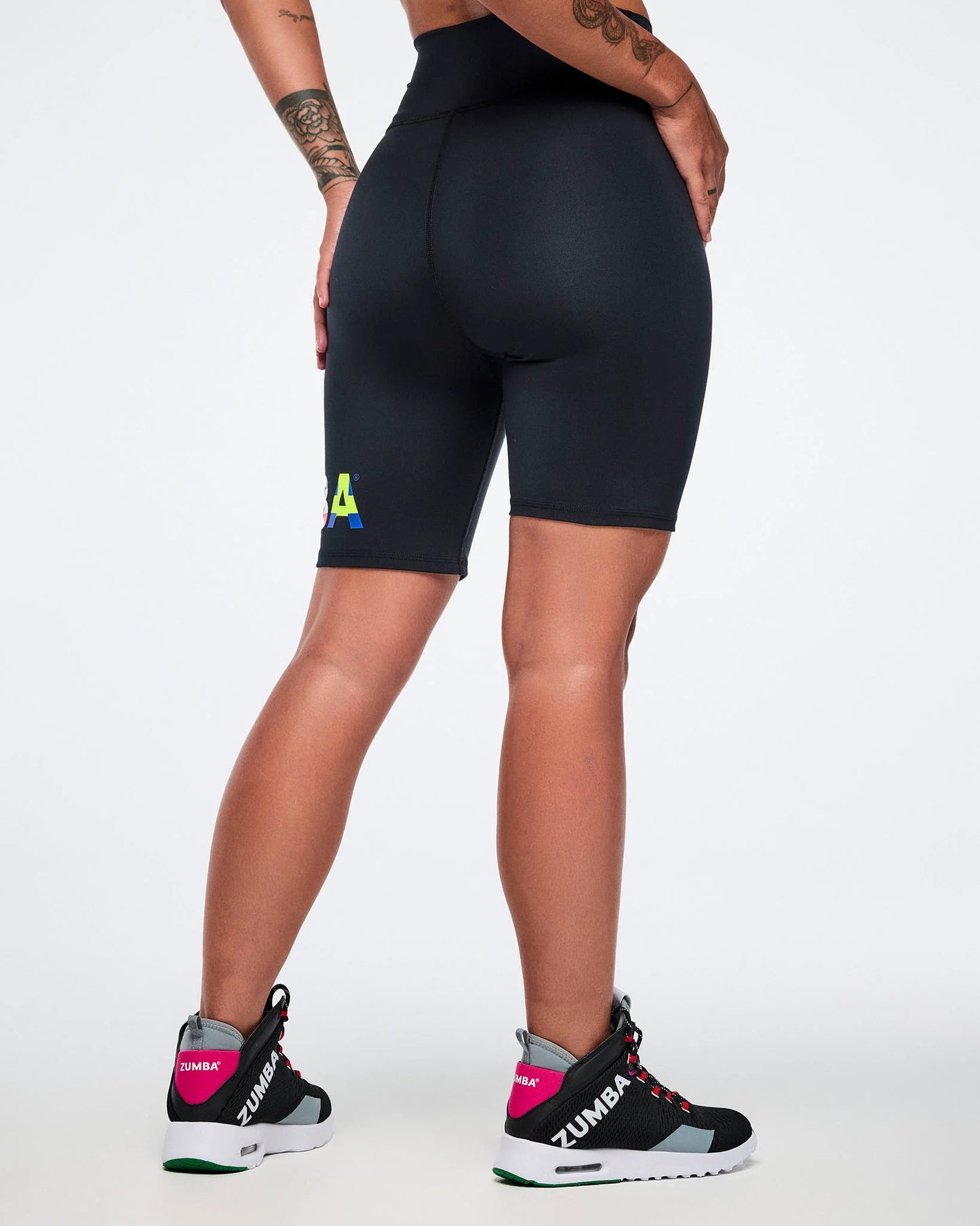 Worldwide High Waisted Biker Shorts