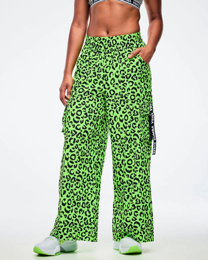 Dale-Z High Waisted Woven Cargo Pants