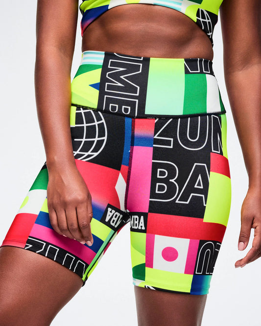 Worldwide High Waisted Biker Shorts