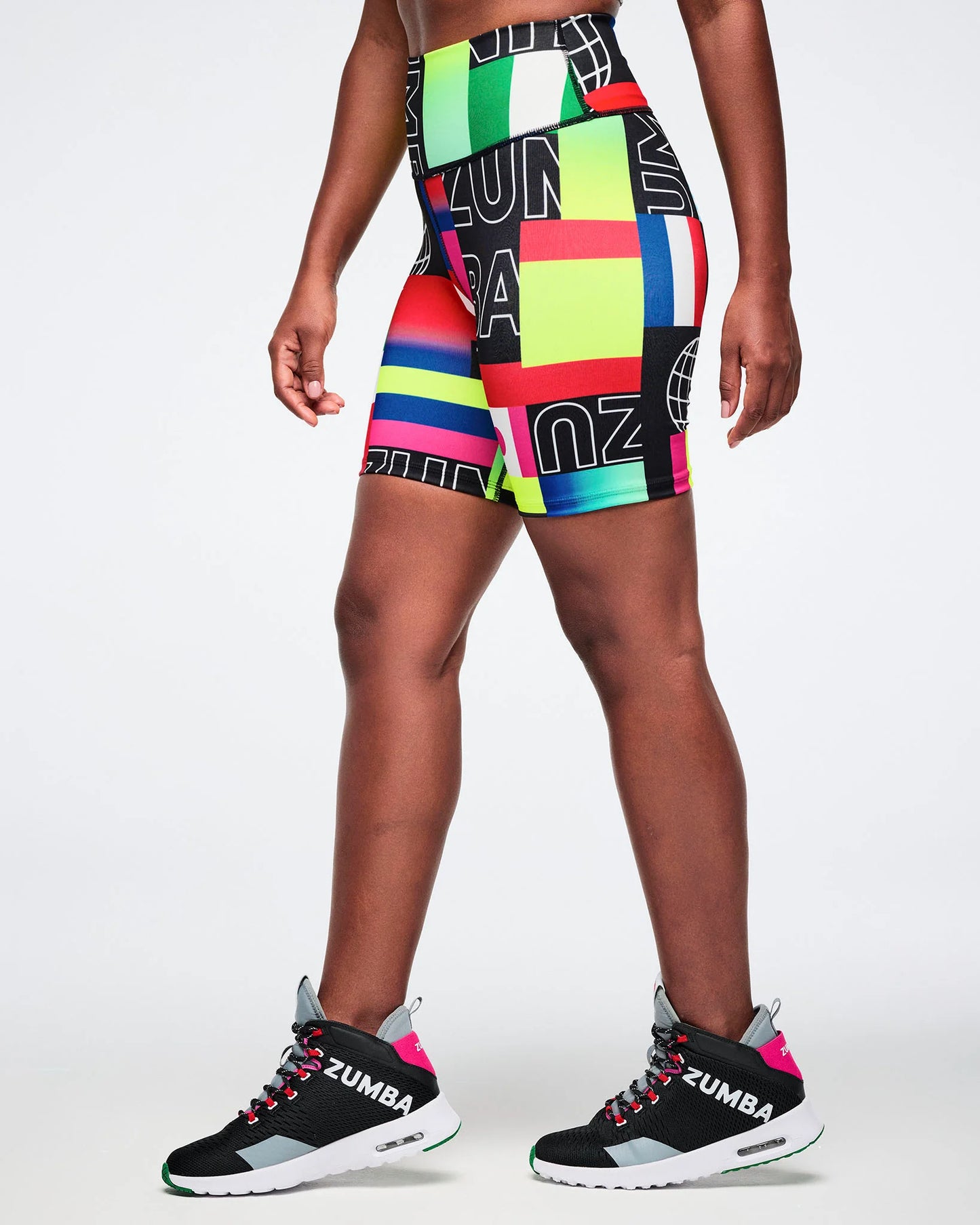 Worldwide High Waisted Biker Shorts