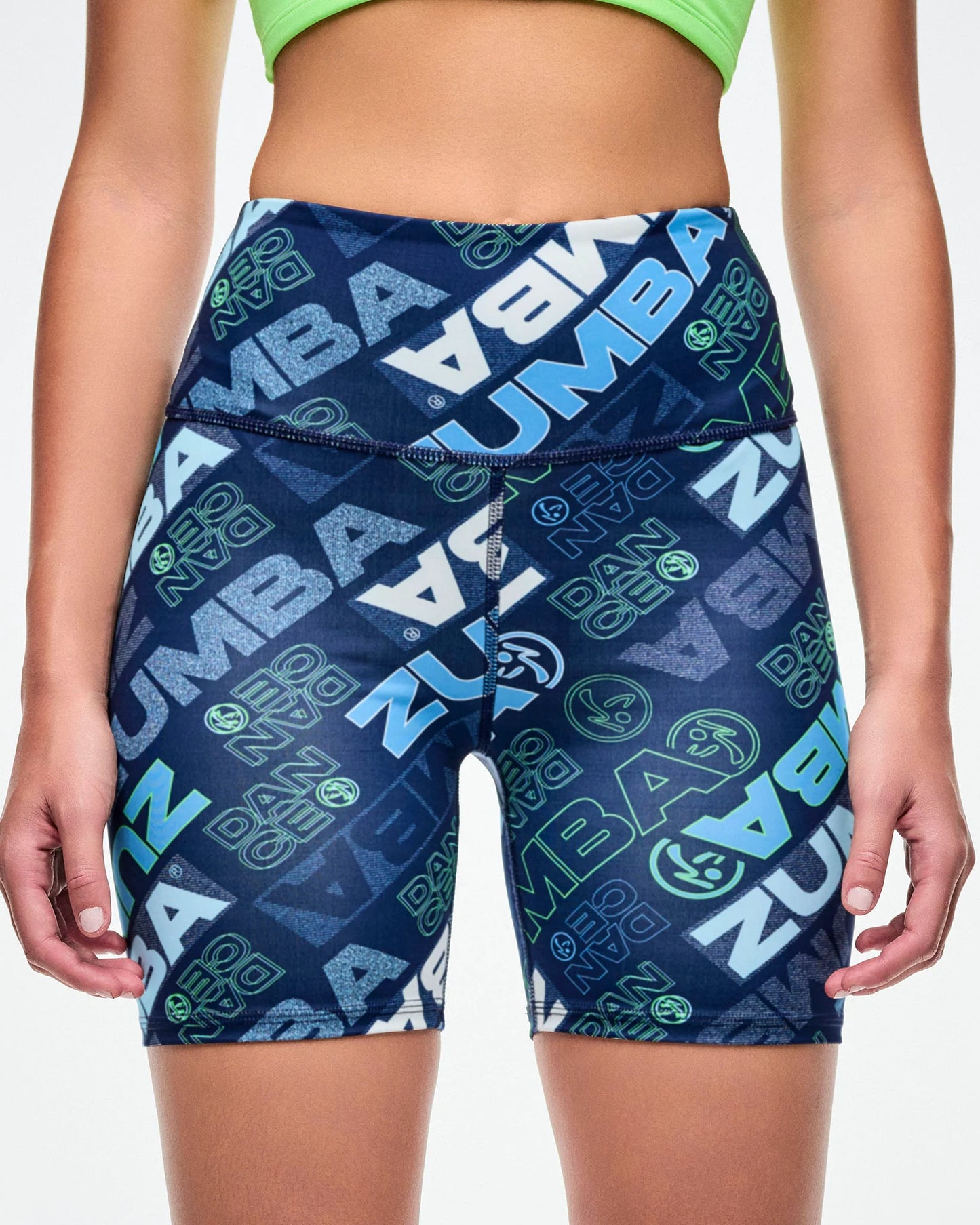 Jean Jamz High Waisted Biker Shorts