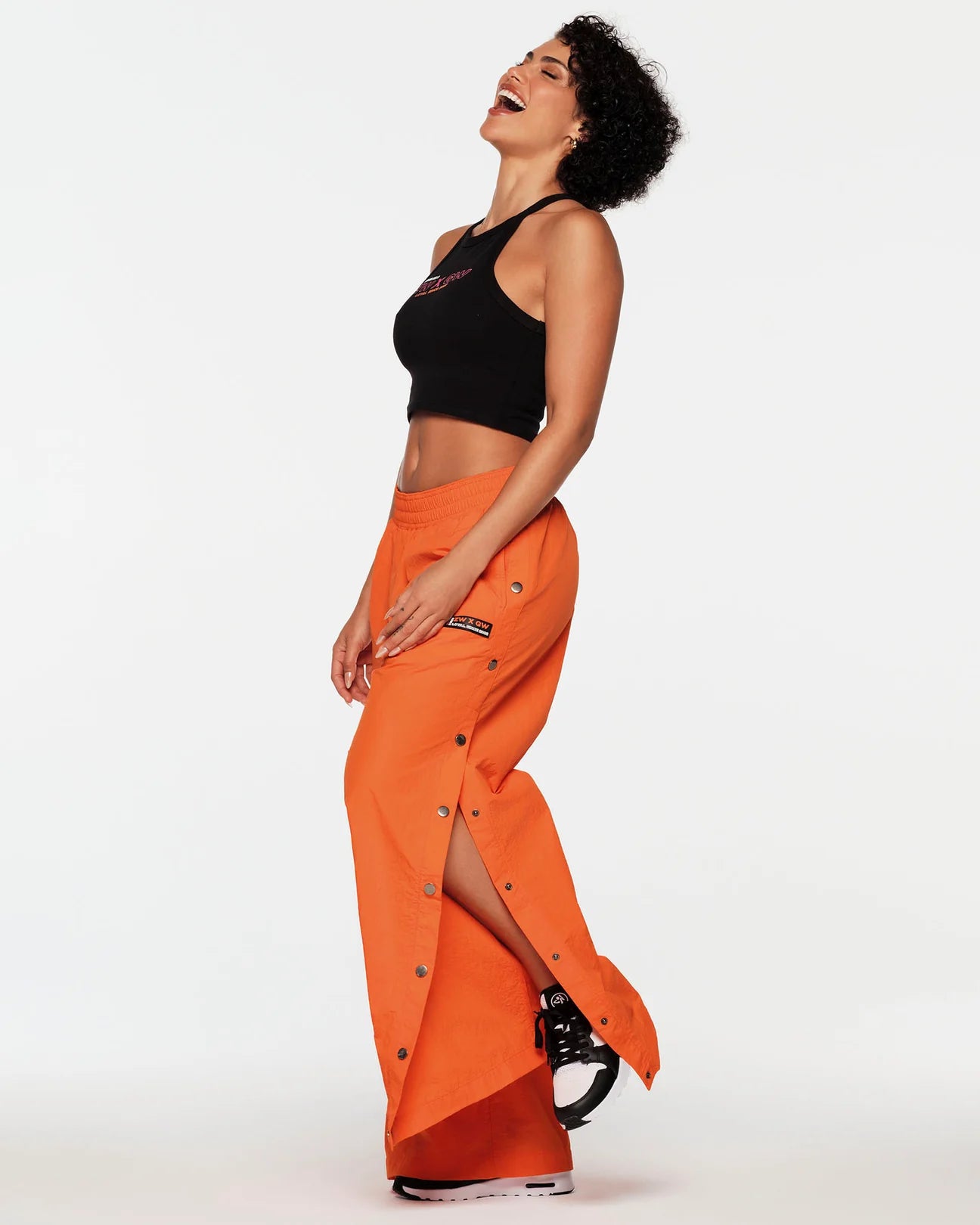 ZW X GW Wide Leg Pants With Side Snaps