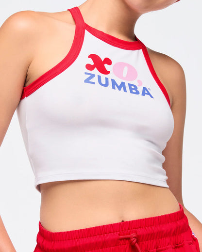 Zumba Love High Neck Crop Cami Tank