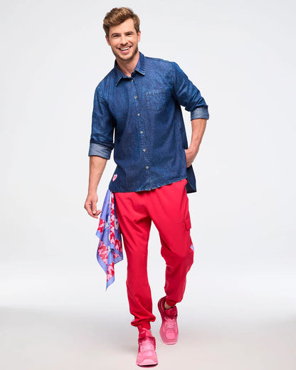 Zumba Love High-Low Button Down