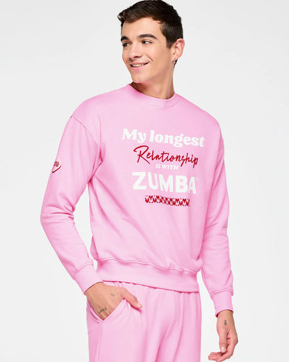 Zumba Love Oversized Pullover Sweatshirt