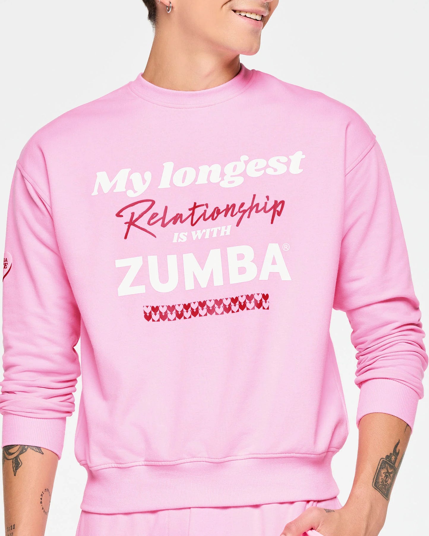 Zumba Love Oversized Pullover Sweatshirt