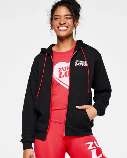 Zumba Love Zip Up Hoodie