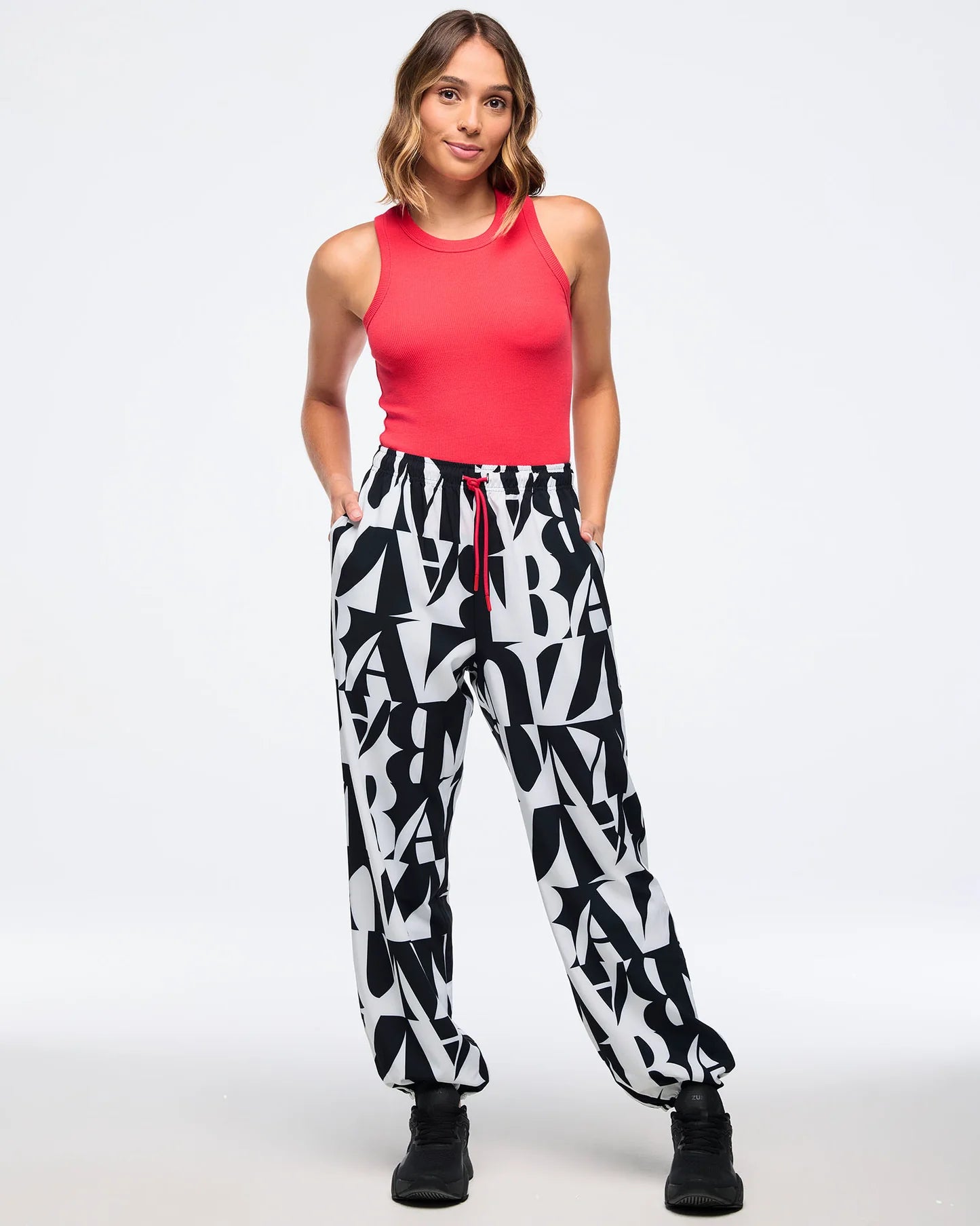 Zumba Haus High Neck Ribbed Tank