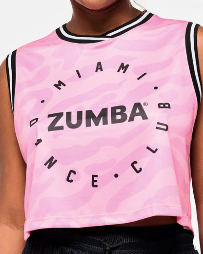 Victory Crop Loose Tank With Crossover Neck