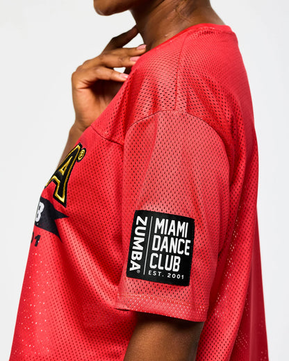 Victory Mesh Boxy Crop Top