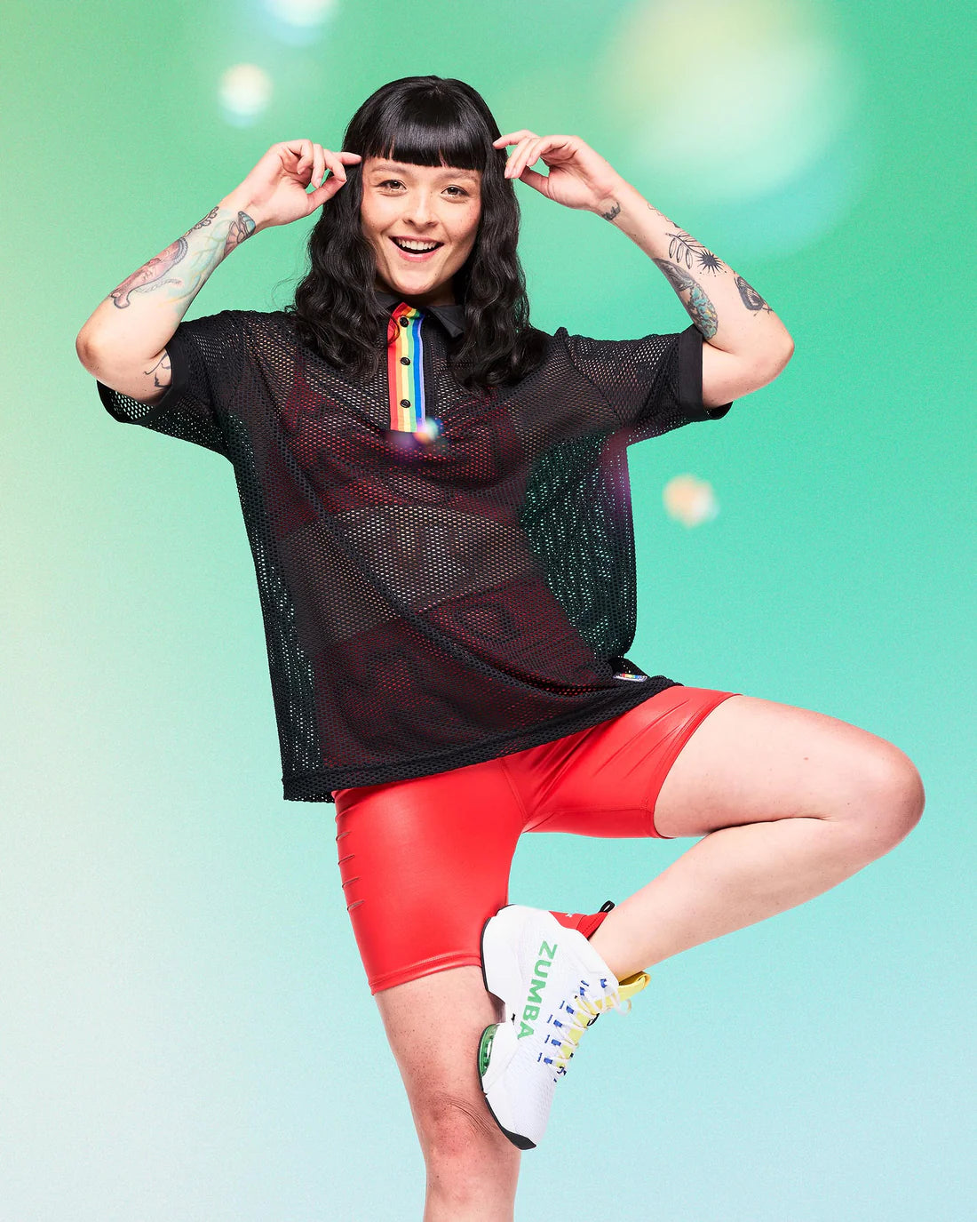 Zumba High Waisted Biker Shorts With Slashes