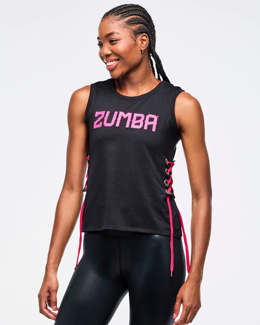 Zumba Libre Tank With Lace Up Detail