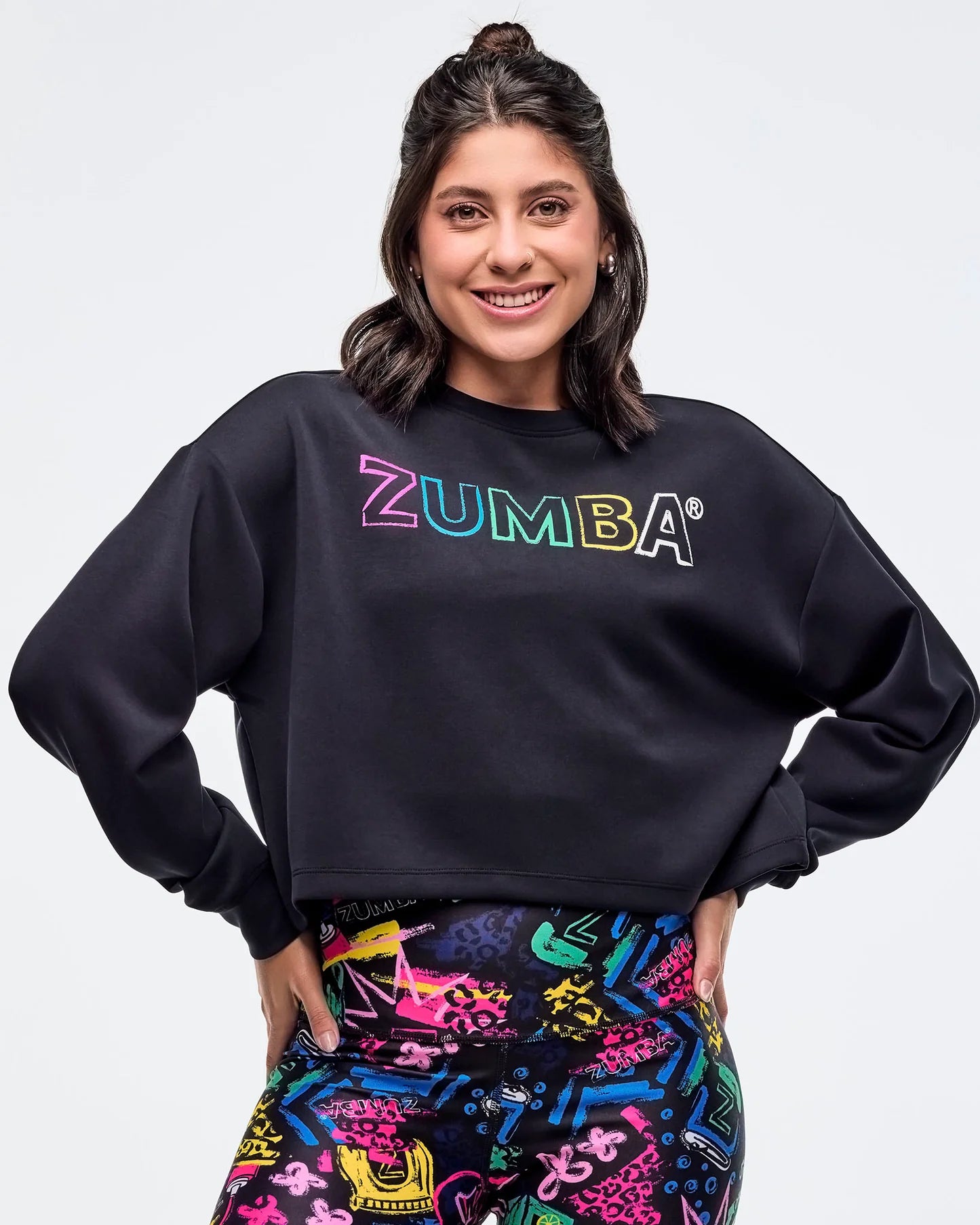 Sizzlin' Modal Long Sleeve Oversized Crop Top