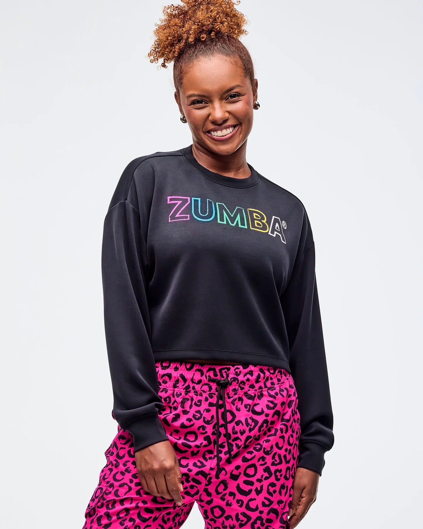 Sizzlin' Modal Long Sleeve Oversized Crop Top