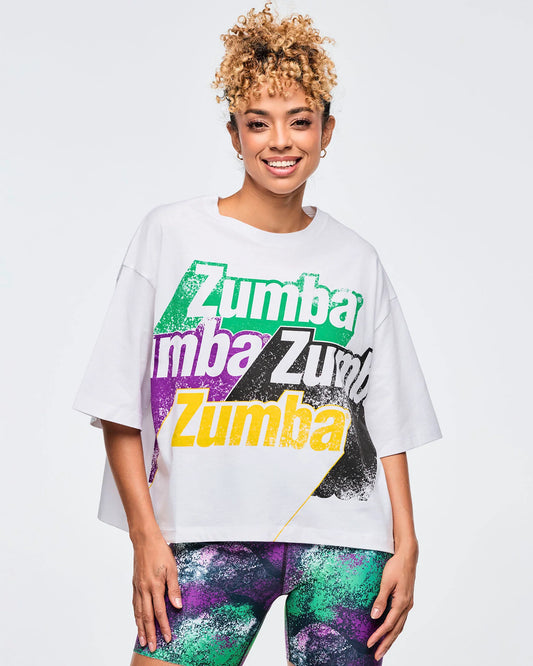 Apres Zumba Oversized Boxy Crop Top