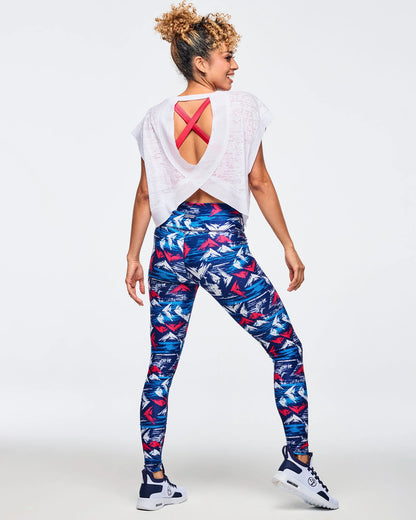 Apres Zumba Cap Sleeve Open Back Slouchy