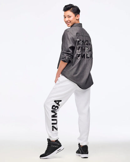 Zumba Sparkle Button Down