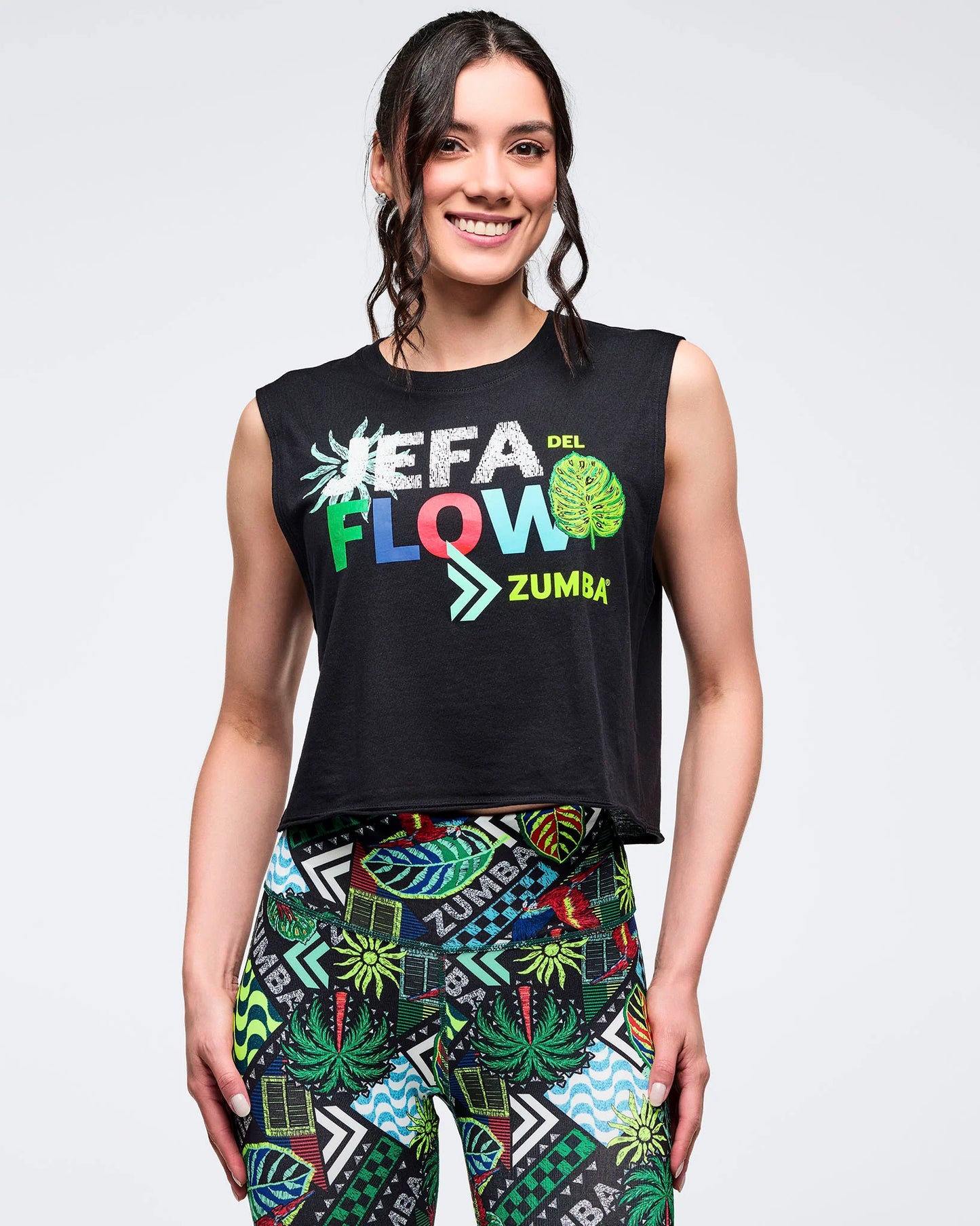 Latin Movement Muscle Crop Tank