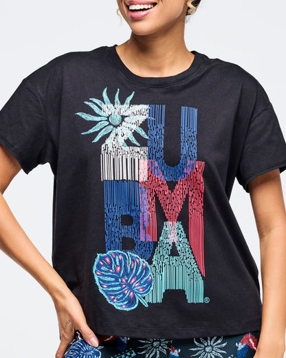 Latin Movement High Low Crew Neck Top