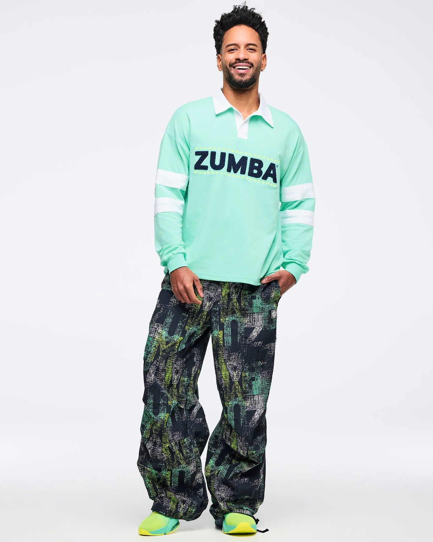 Latin Movement Long Sleeve Polo