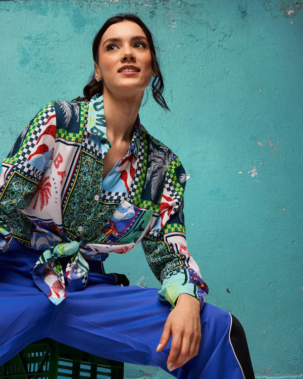Zumba Latin Movement Long Sleeve Button