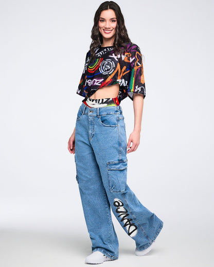 Pride Mesh Boxy Crop Top