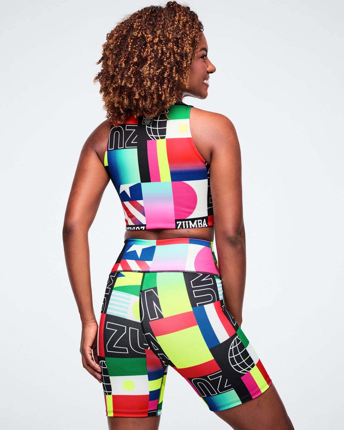 Worldwide High Neck Crop Top