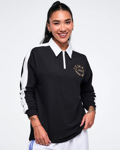 Worldwide Long Sleeve Zip Polo