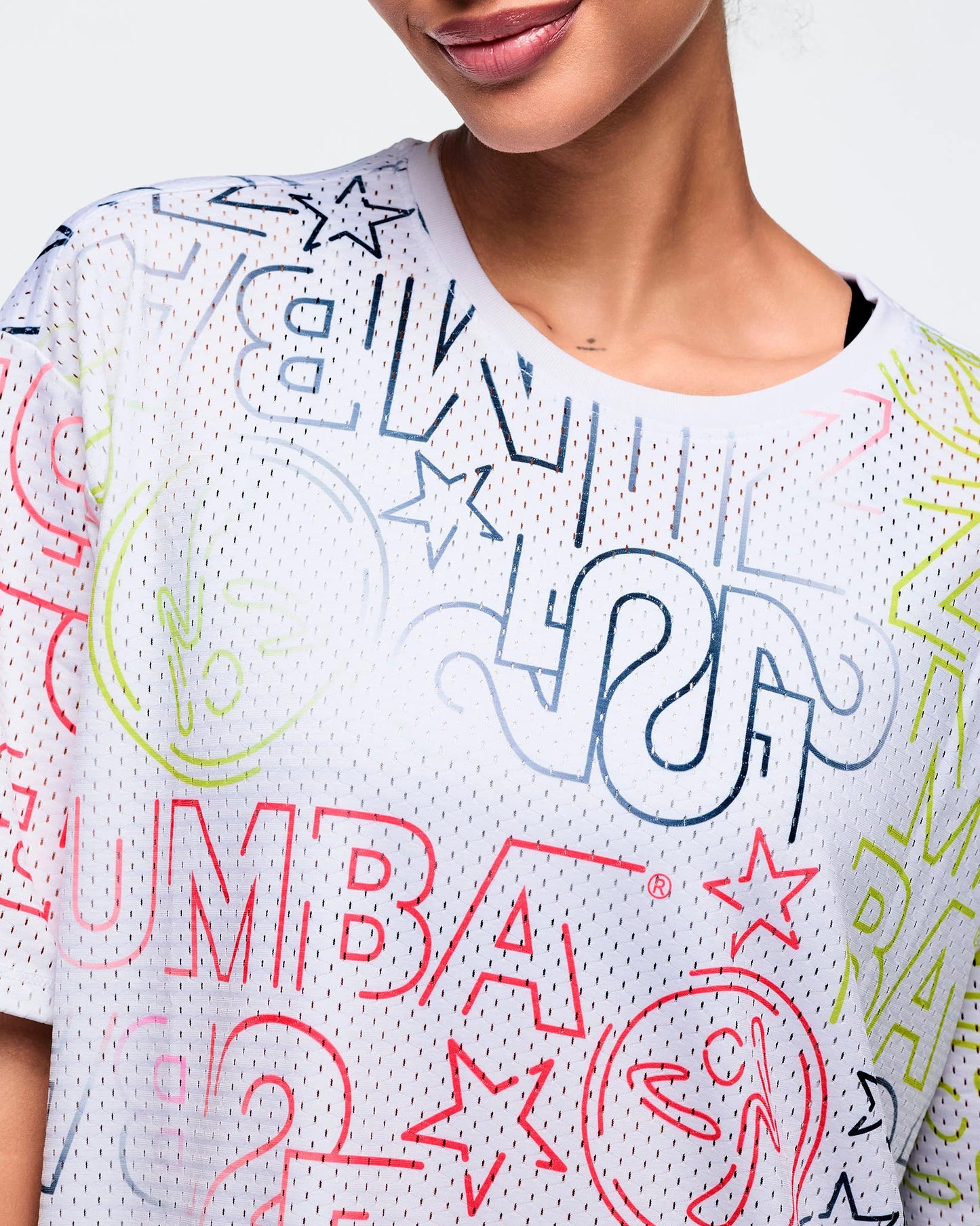 Zumba 25 Boxy Mesh Top
