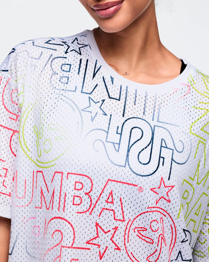 Zumba 25 Boxy Mesh Top