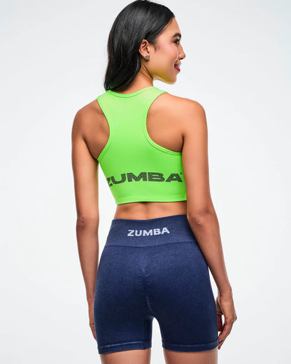 Jean Jamz High Neck Crop Tank