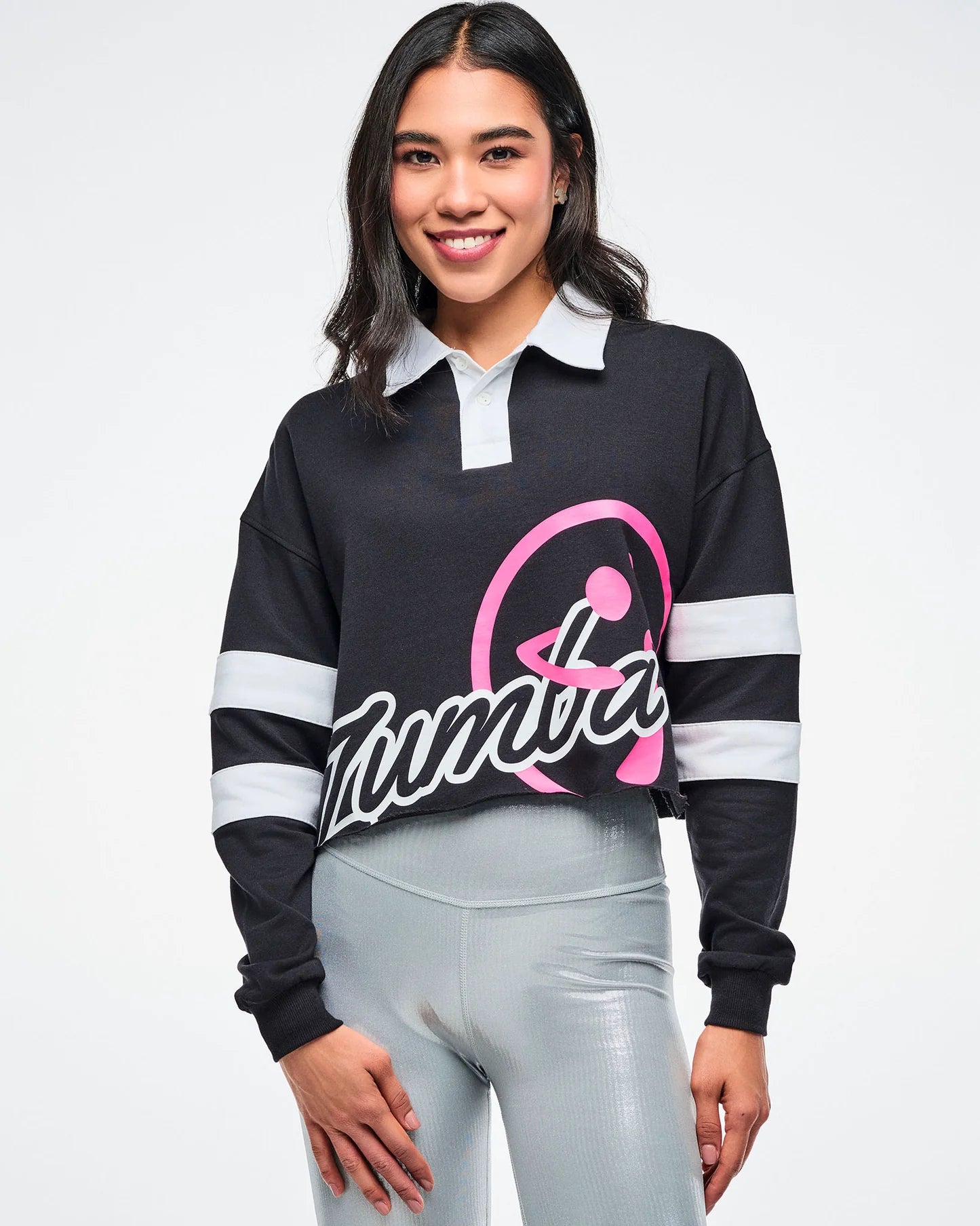 Dale-Z Long Sleeve Crop Polo