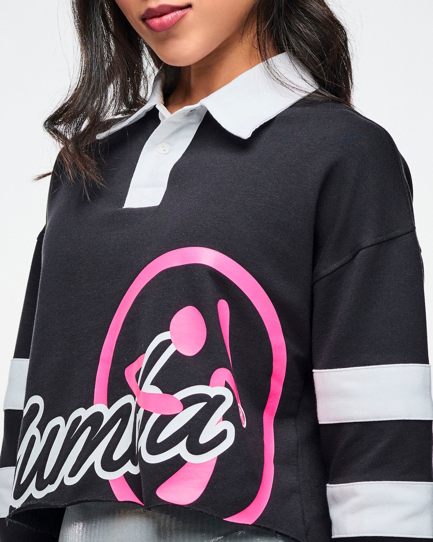 Dale-Z Long Sleeve Crop Polo