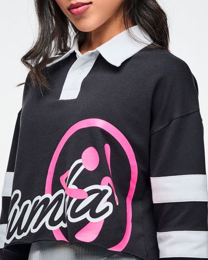 Dale-Z Long Sleeve Crop Polo