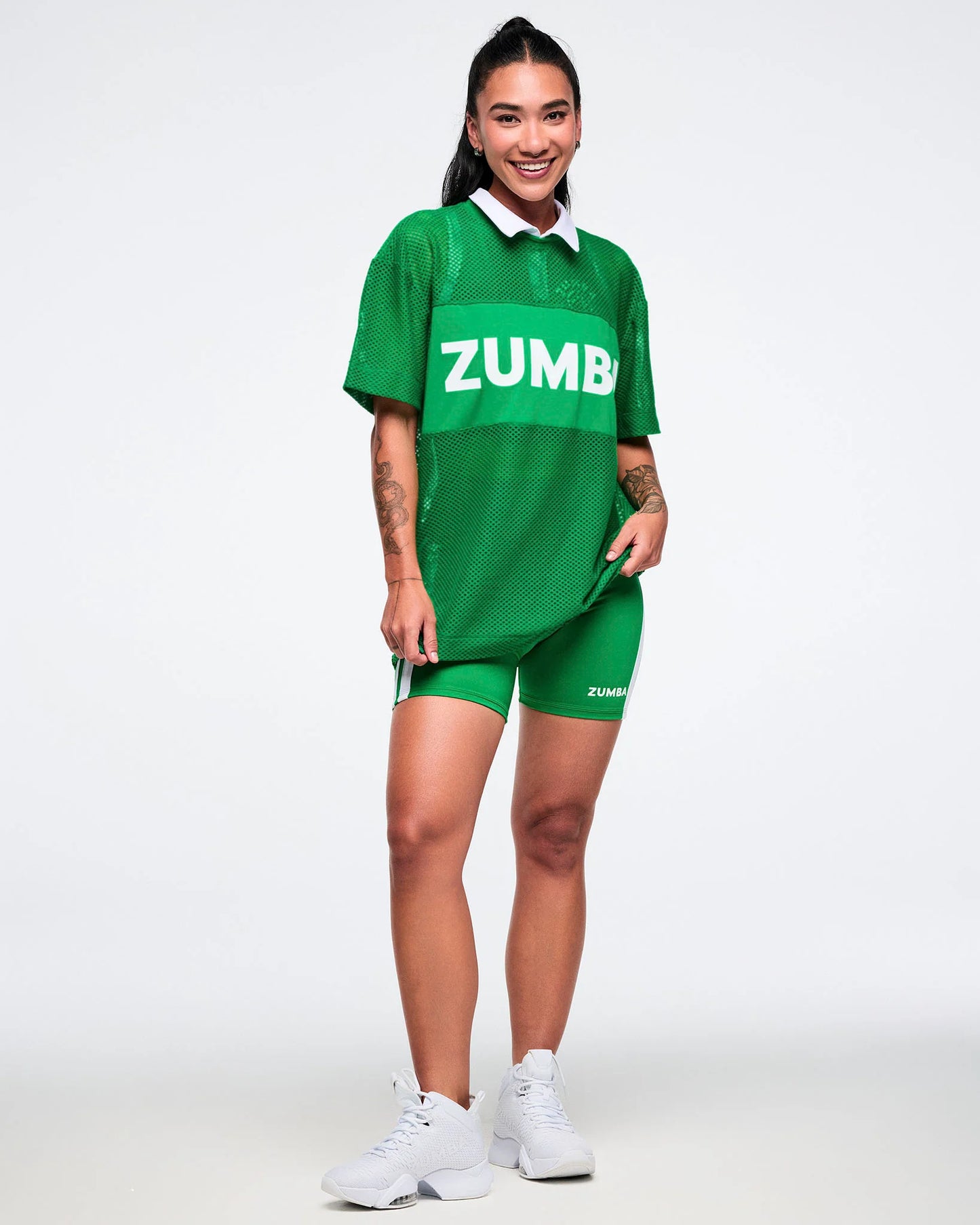 Color Spree Boxy Mesh Top