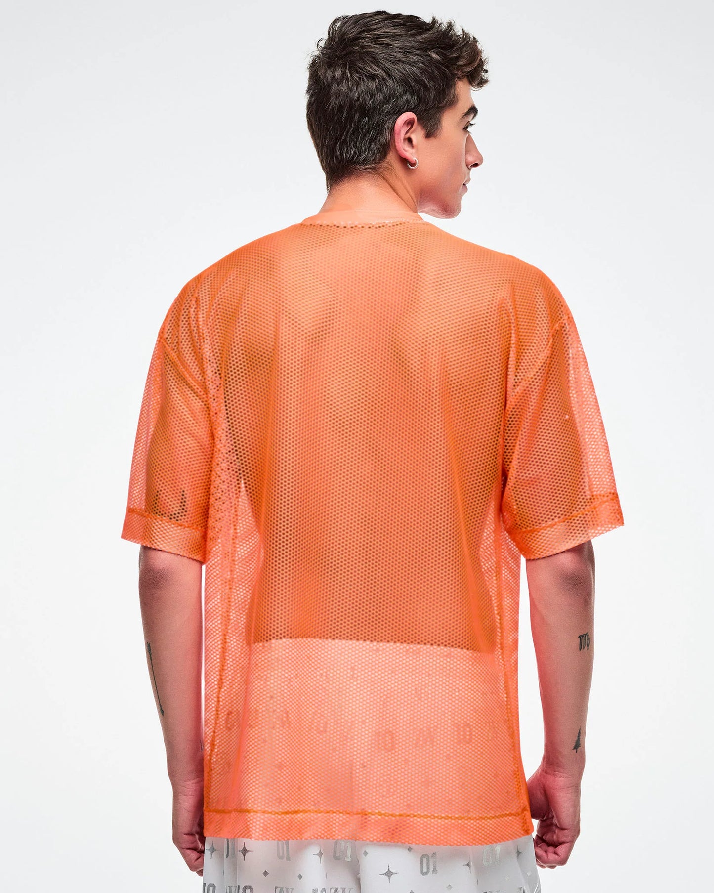 Dale-Z Oversized Mesh V-Neck Top