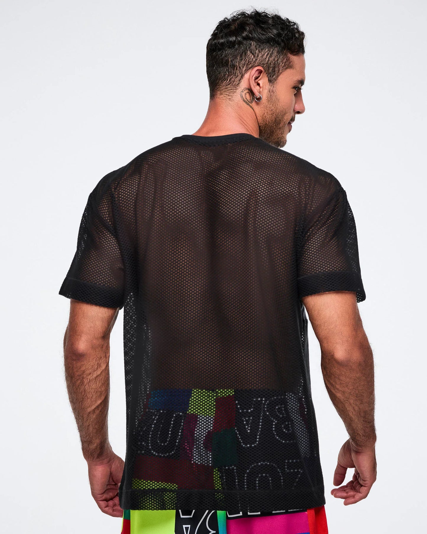 Zumba Worldwide Boxy Mesh Top